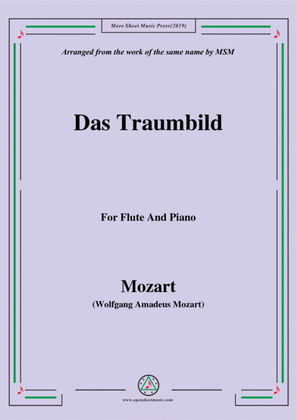 Book cover for Mozart-Das traumbild,for Flute and Piano