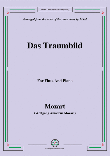 Mozart-Das traumbild,for Flute and Piano image number null