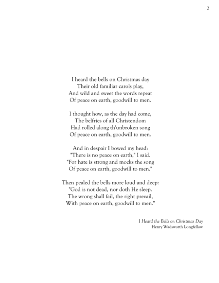 I Heard the Bells on Christmas Day Piano Solo scores gallery preview page 2