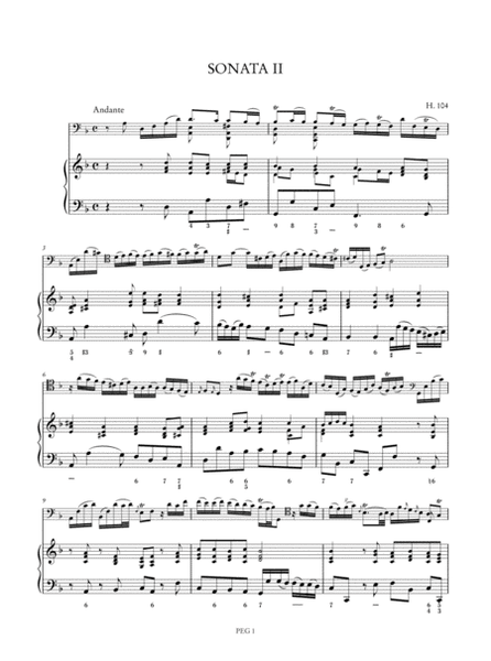 6 Sonatas Op. 5 (H. 103-108) for Violoncello and Basso Continuo