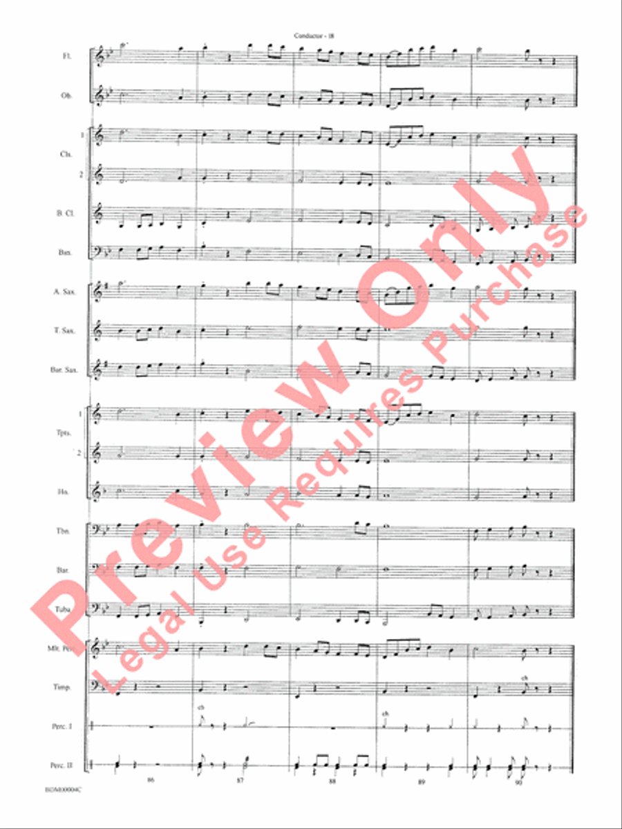 Paths of Glory Concert Band scores gallery preview page 20