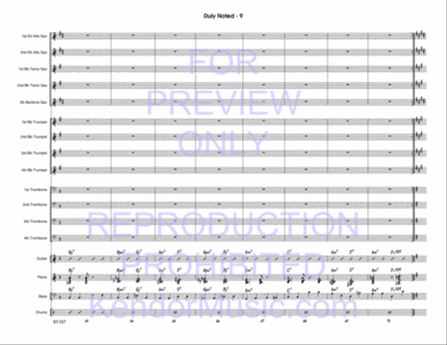 Duly Noted Duly Noted Jazz Ensemble scores gallery preview page 10