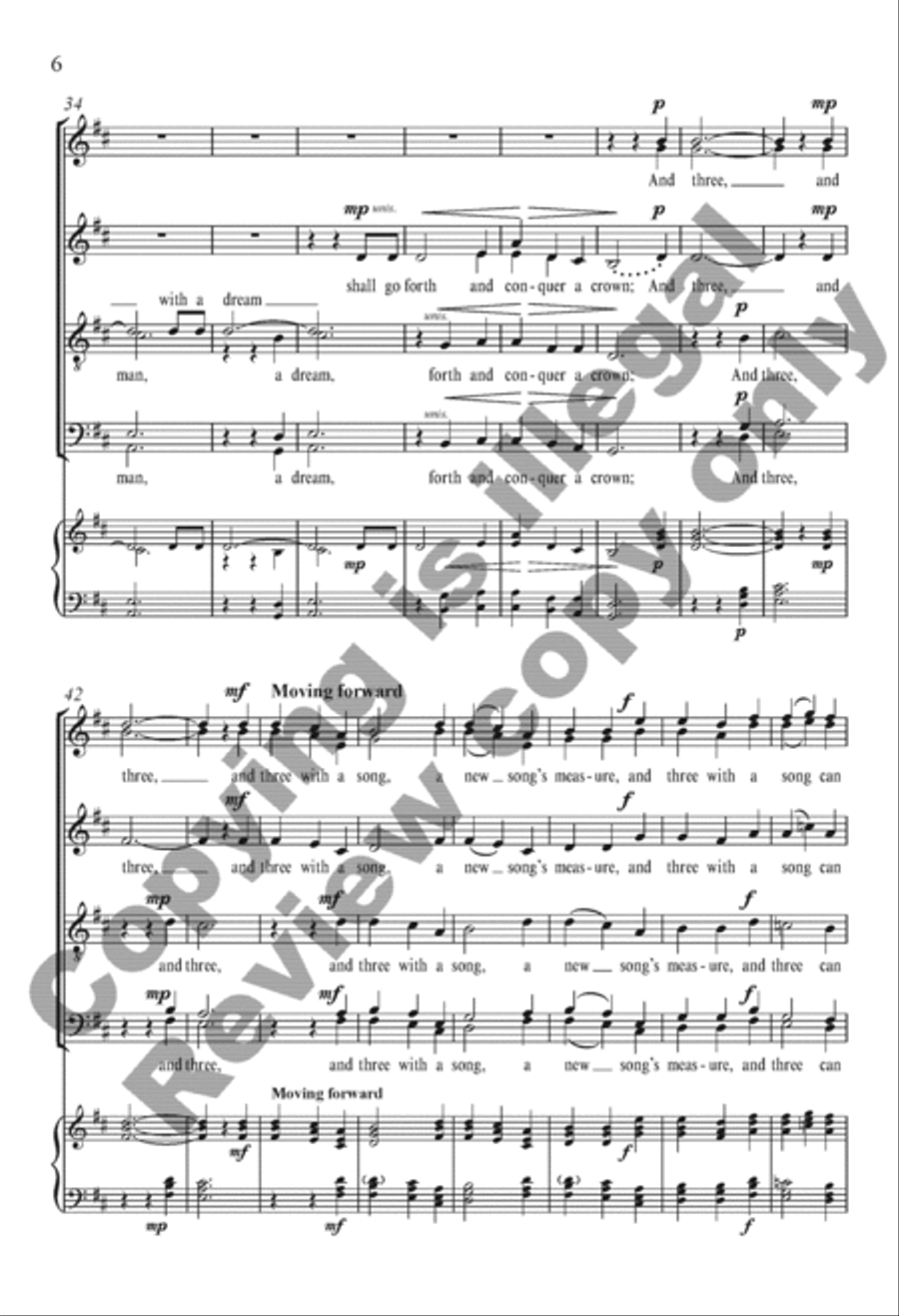 We Are the Music Makers Divisi scores gallery preview page 6