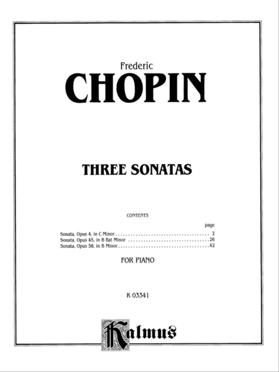 Three Sonatas Piano Solo scores gallery preview page 2