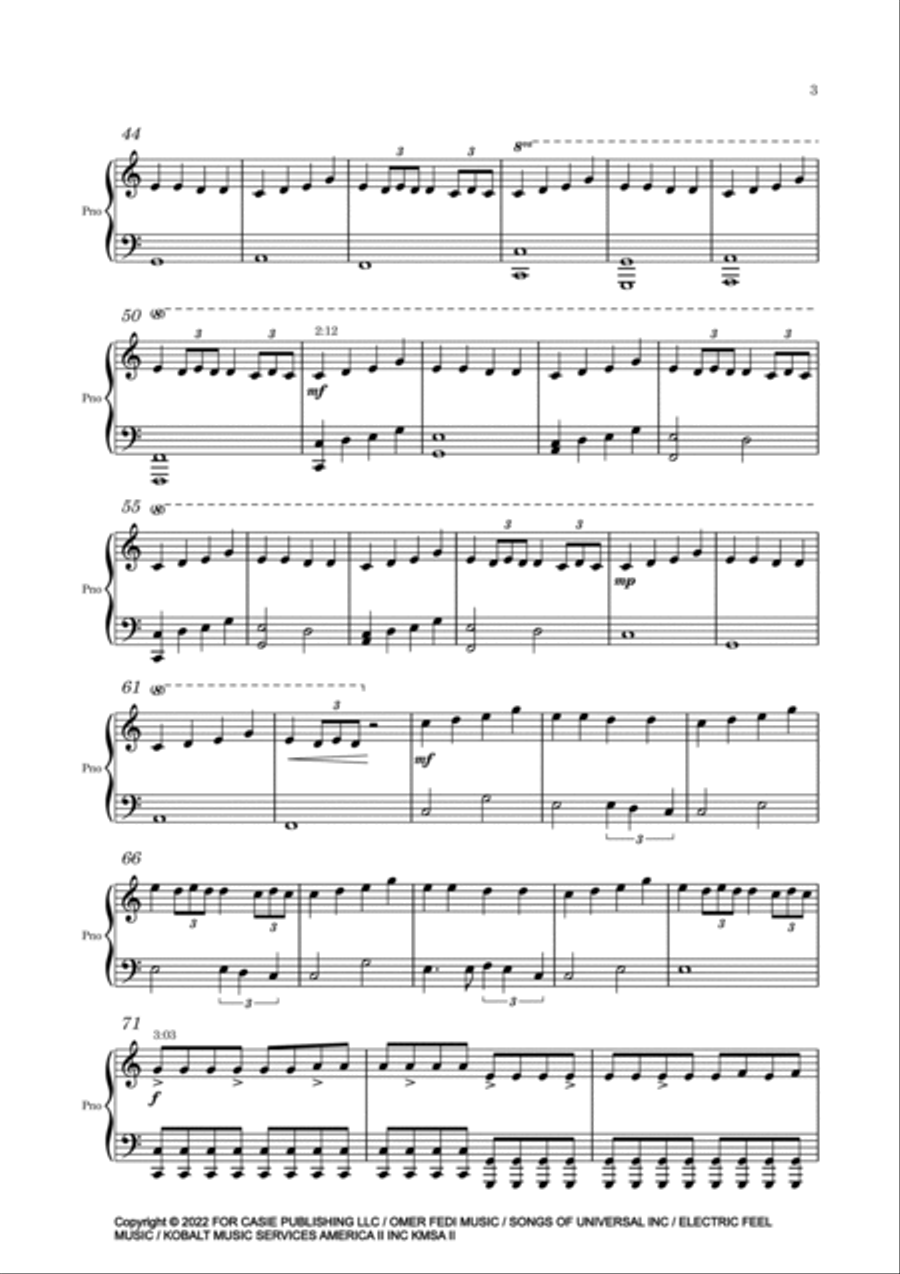 Twin Flame Piano Solo scores gallery preview page 3