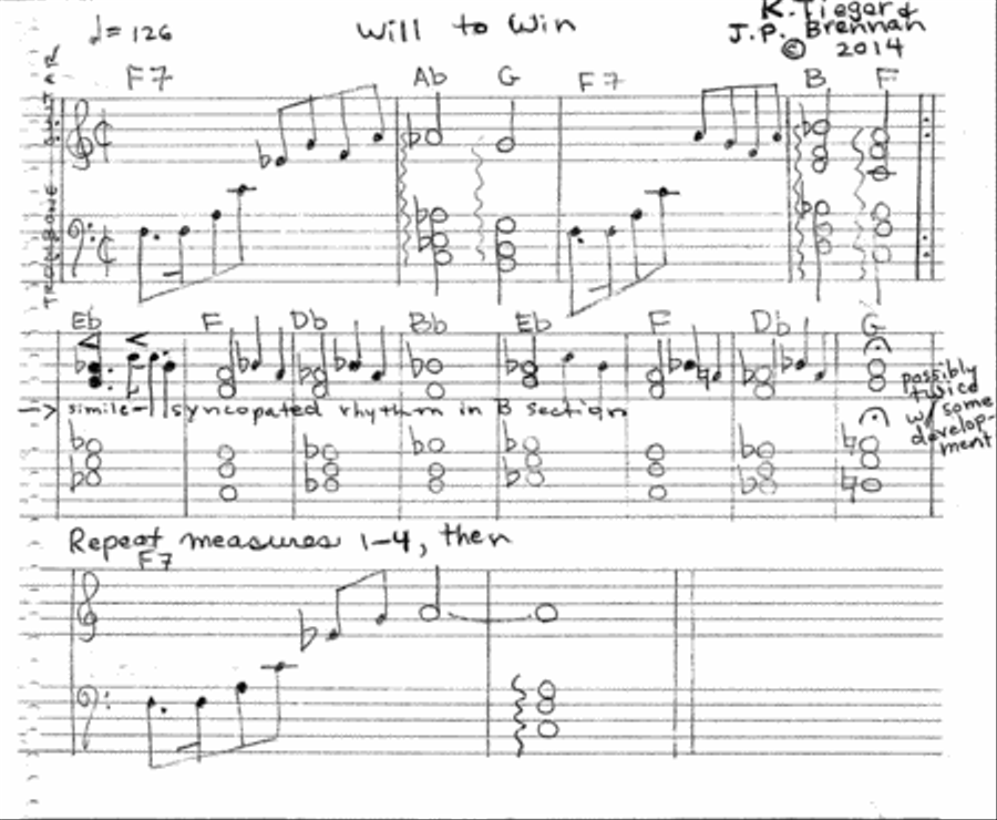 Will to Win Will to Win Marching Band scores gallery preview page 1