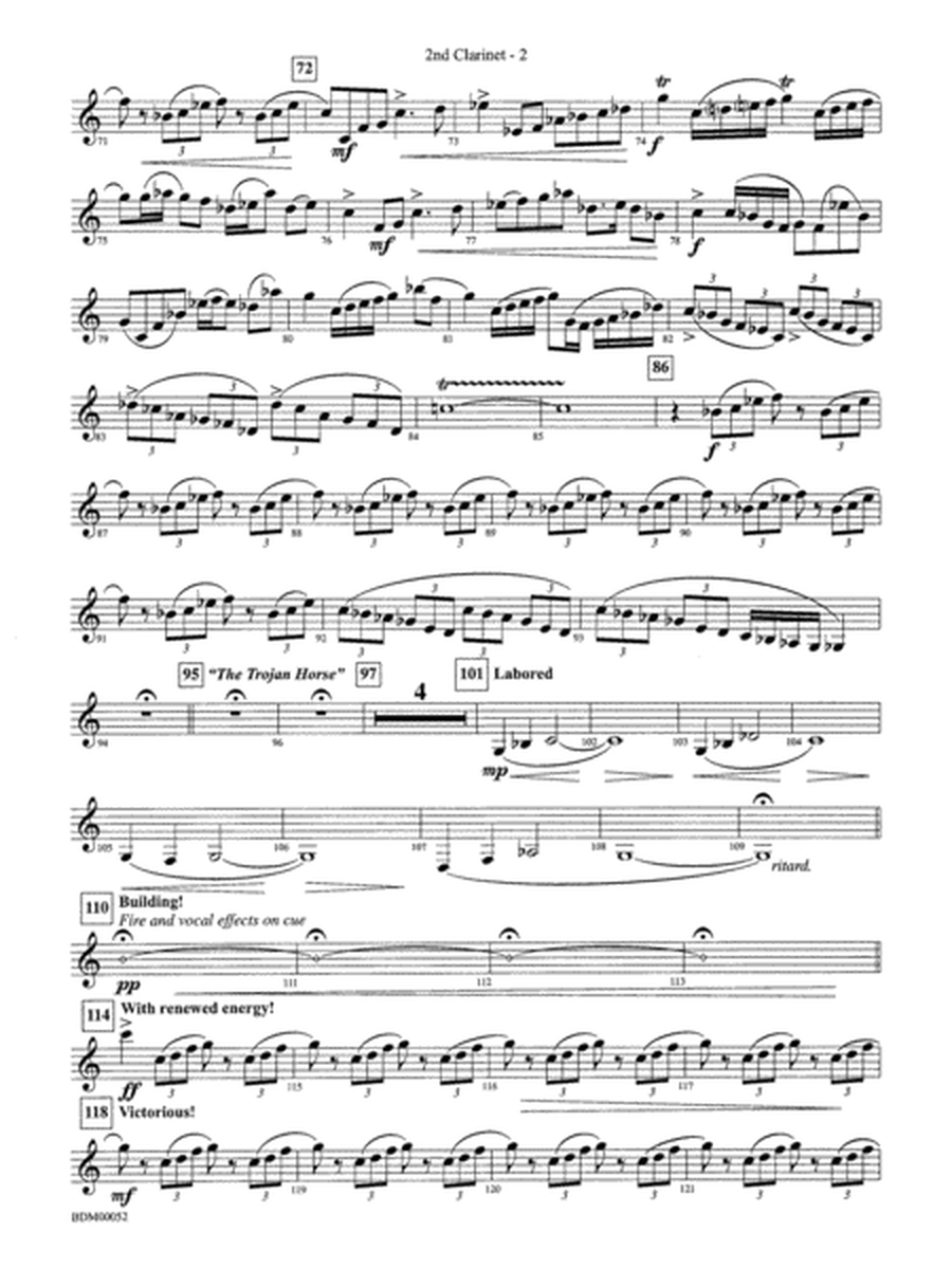 The Iliad (from The Odyssey (Symphony No. 2)): 2nd B-flat Clarinet