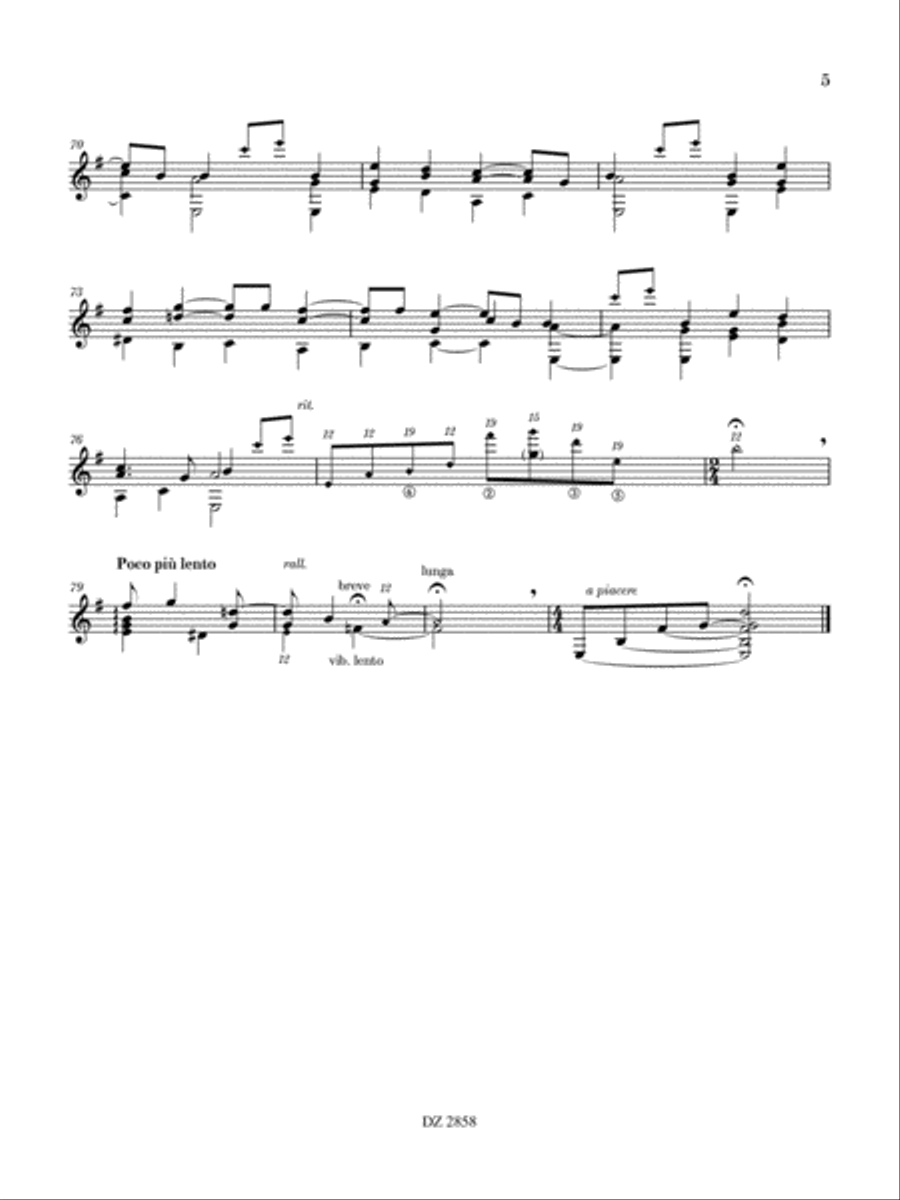 Mirrors Mirrors Classical Guitar scores gallery preview page 5