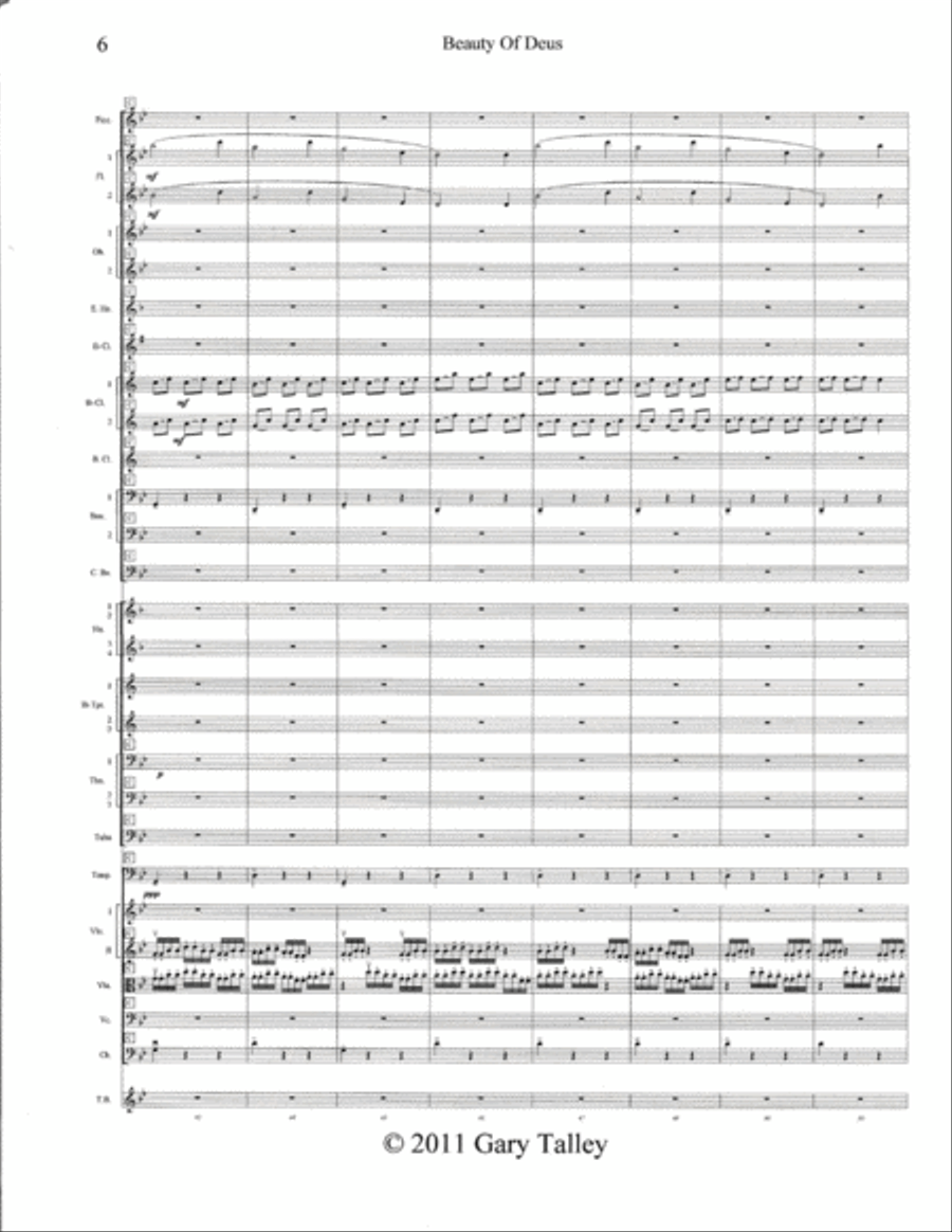 Beauty of Deus - Score Only Full Orchestra scores gallery preview page 6