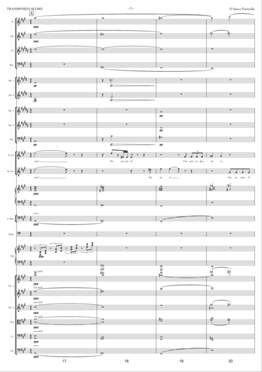O Soave Fanciulla Full Orchestra scores gallery preview page 5