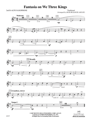 Fantasia on We Three Kings: 2nd E-flat Alto Saxophone