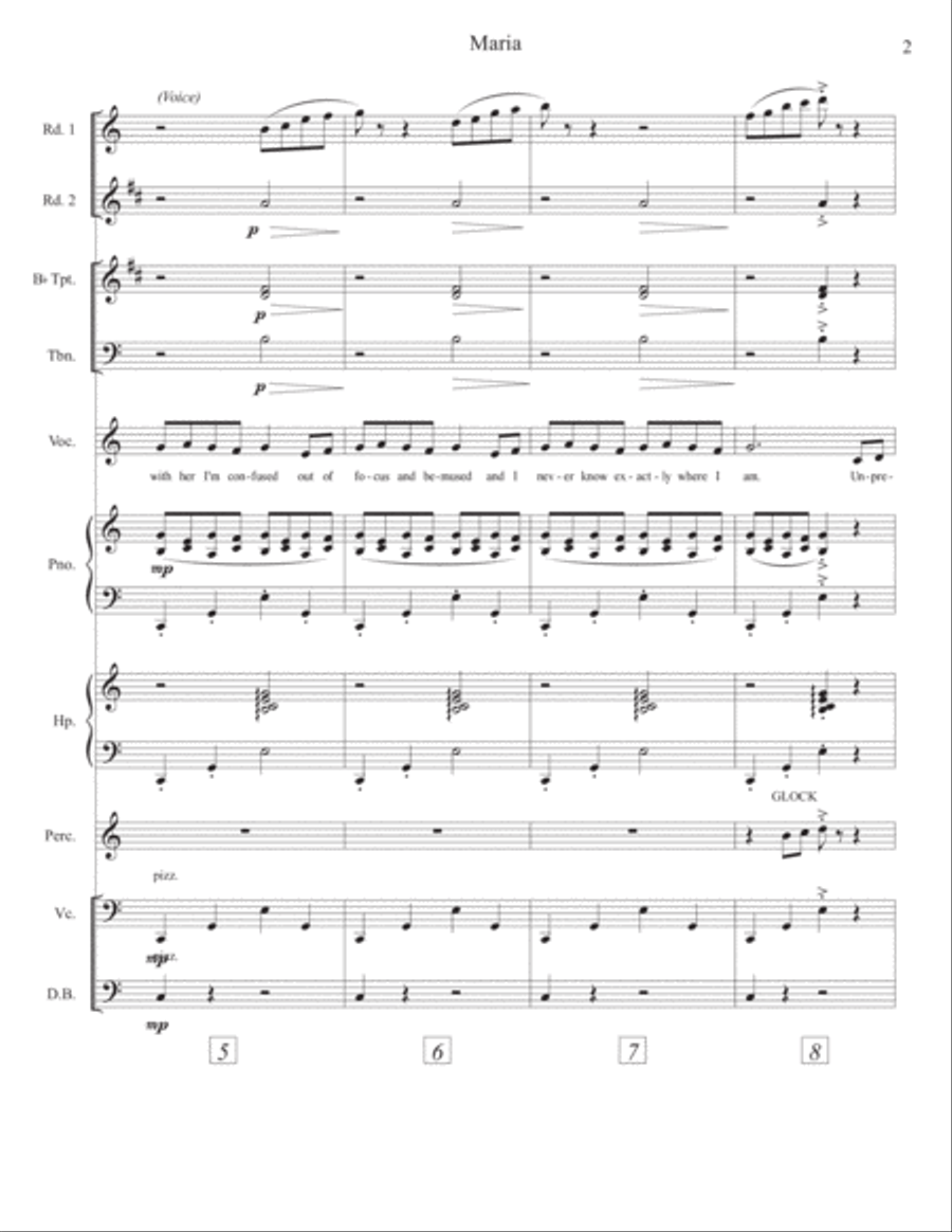 Maria - Score Only Large Ensemble scores gallery preview page 3