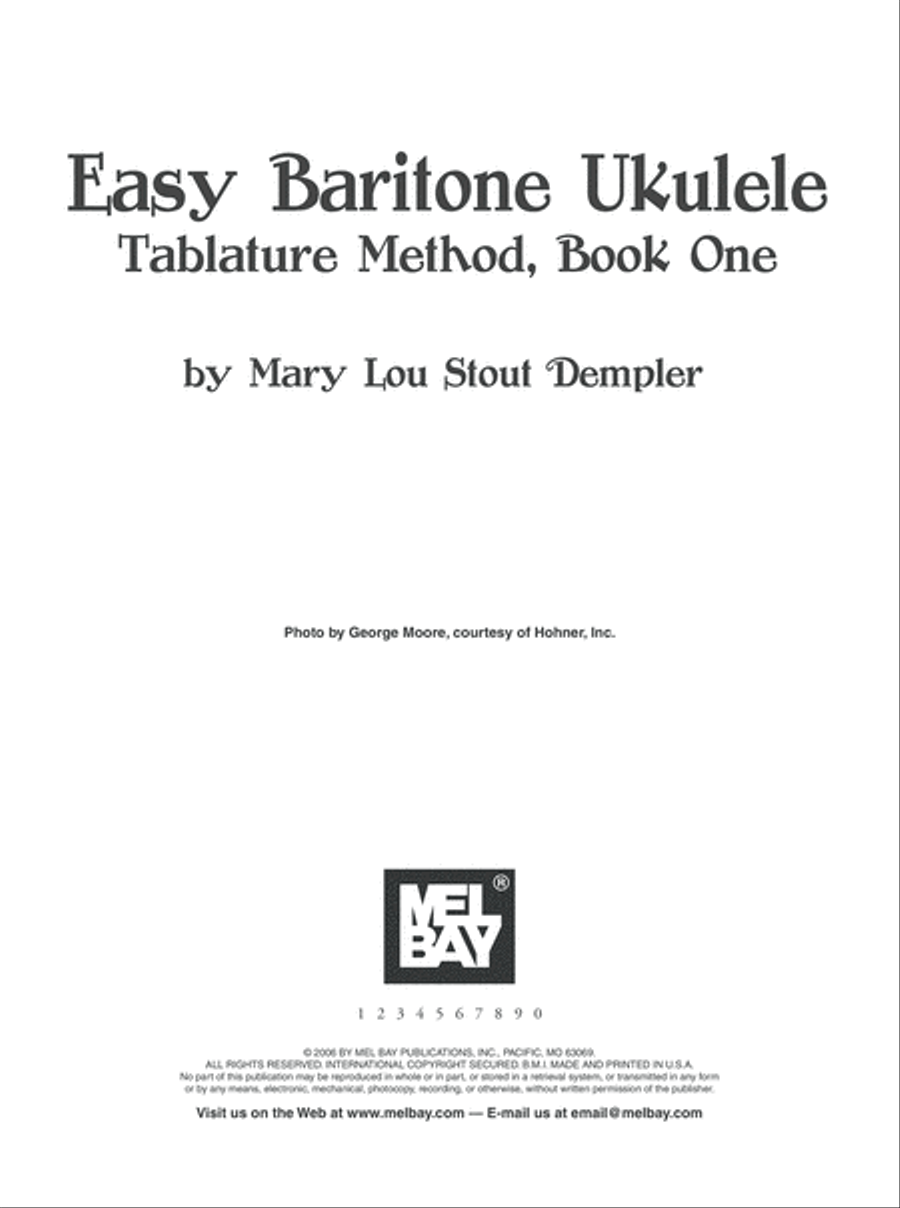 Easy Baritone Ukulele Baritone Ukulele scores gallery preview page 2