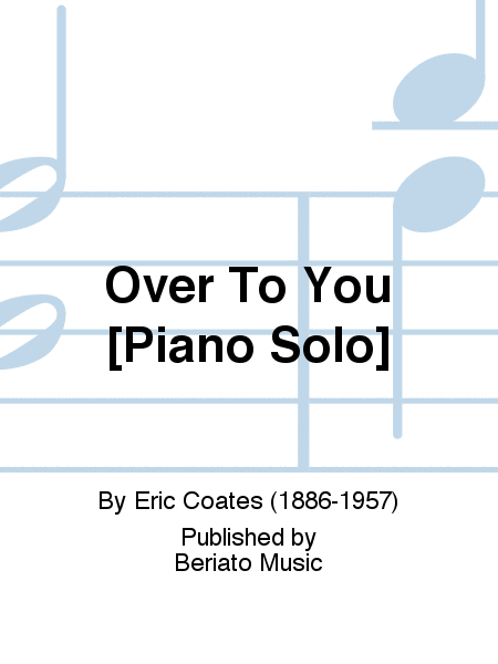 Over To You [Piano Solo]