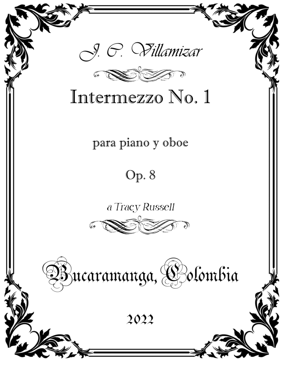 Intermezzo No. 1 para piano y oboe Piano scores gallery preview page 1