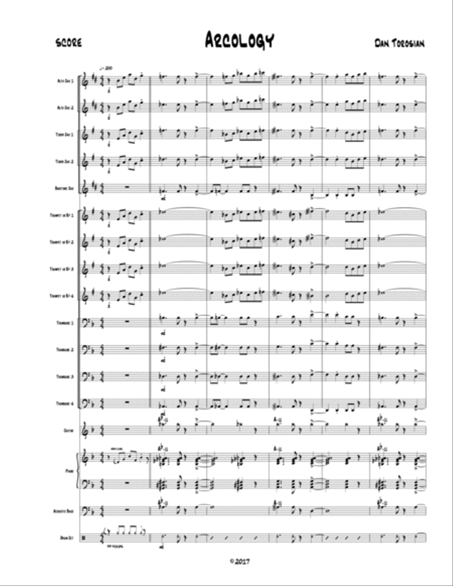 Arcology Jazz Ensemble scores gallery preview page 2
