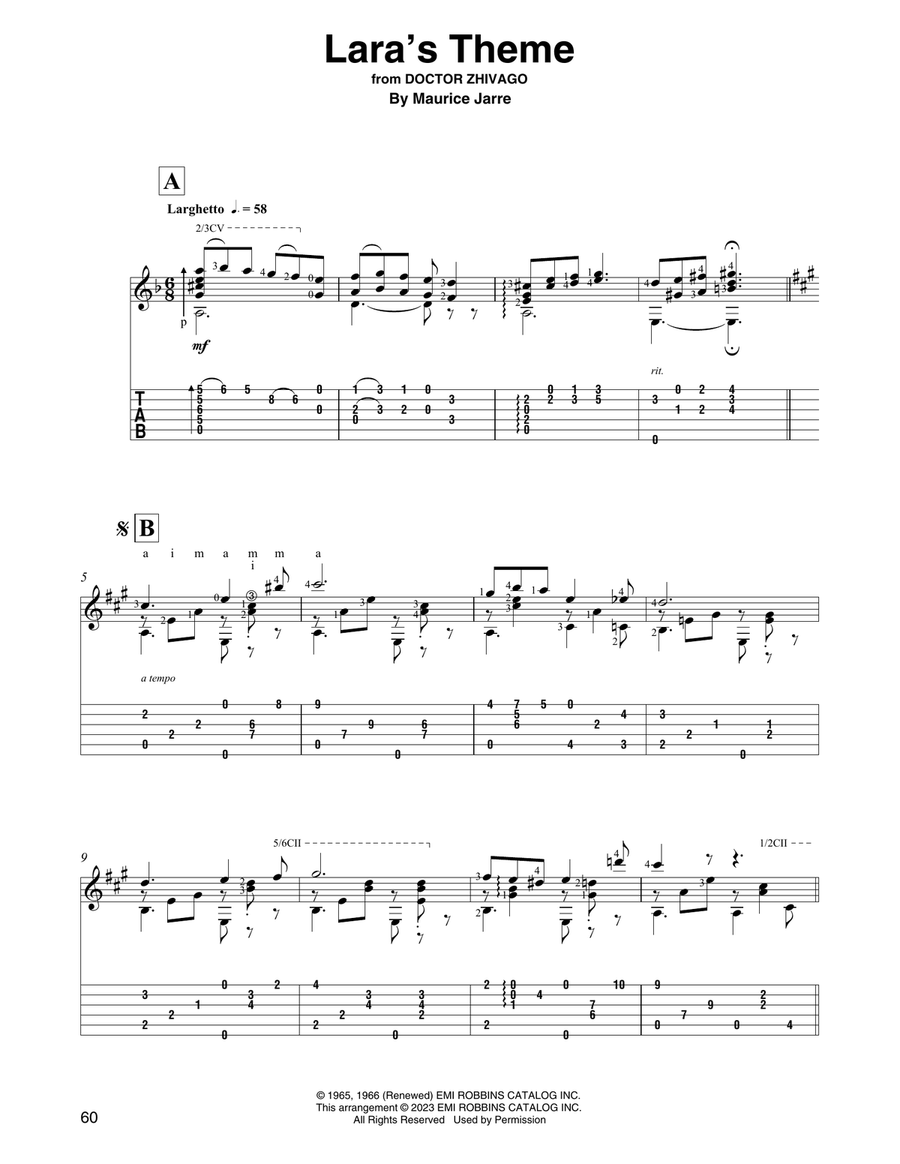 Lara's Theme (from Doctor Zhivago) (arr. David Jaggs)
