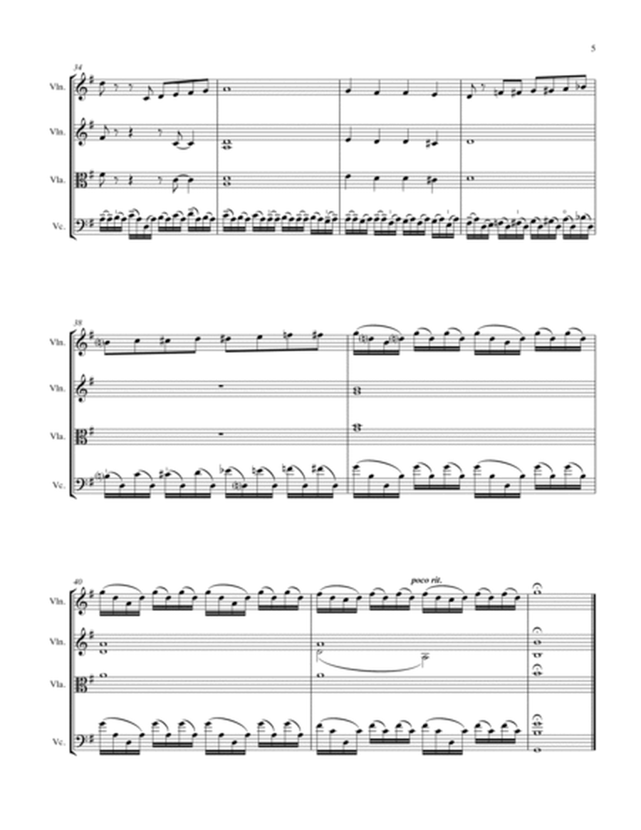 PRELUDE FROM CELLO SUITE NO. 1 by Bach String Trio, Intermediate Level for 2 violins and cello or vi image number null