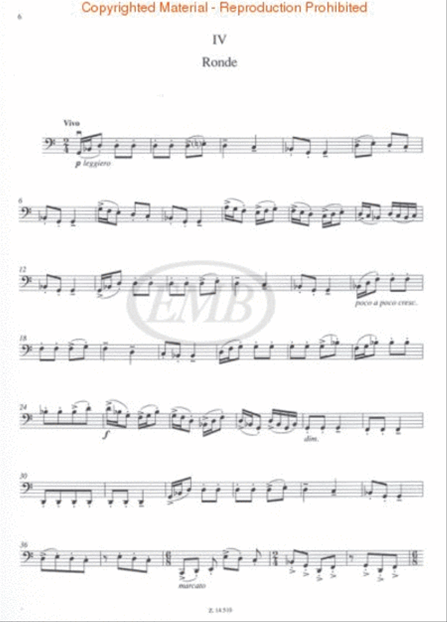 Petite Suite Cello Solo scores gallery preview page 3