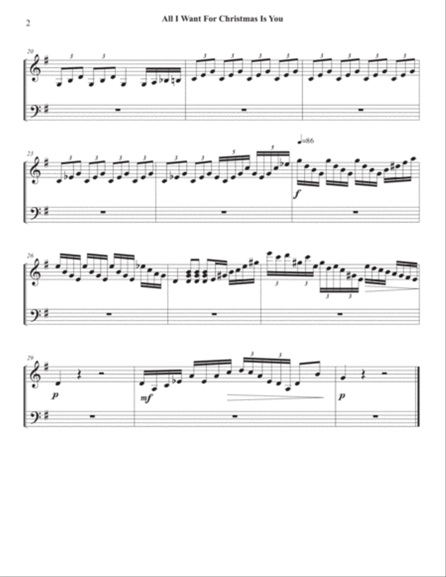 All I Want For Christmas Is You Percussion Ensemble scores gallery preview page 5