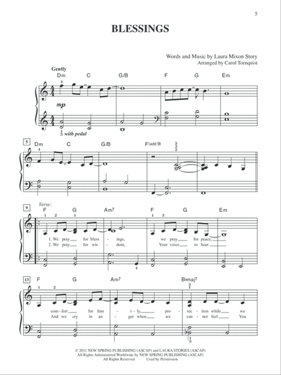 20 Sheet Music Bestsellers -- Christian Hits Easy Piano scores gallery preview page 3