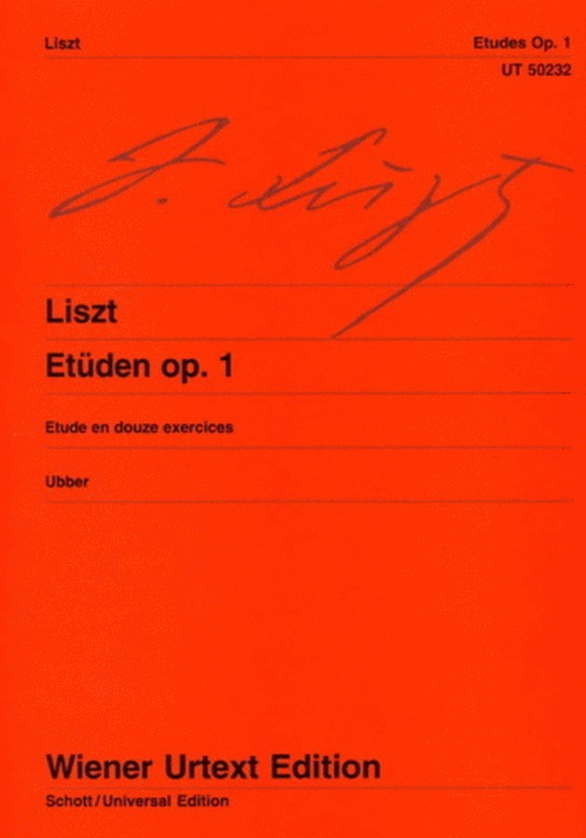 Liszt - 12 Etudes Op 1 Piano