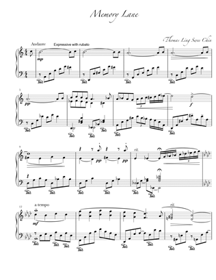 Memory Lane (Prelude in A minor) inspired by Ravel’s Prelude in A minor