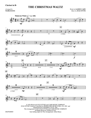 The Christmas Waltz: Clarinet