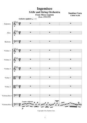 Ingemisco - Sequence no.6 of the Missa Requiem CS044