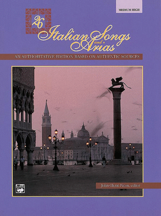 Book cover for 26 Italian Songs and Arias - Medium High Voice (CD)
