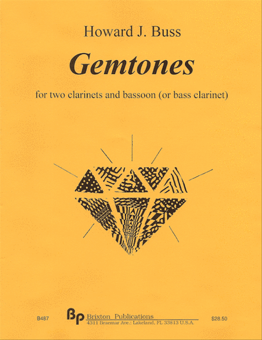 Gemtones Clarinet Trio scores gallery preview page 1