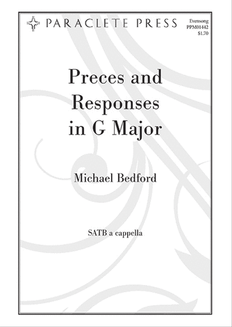 Preces and Responses in G-Major 4-Part scores gallery preview page 1