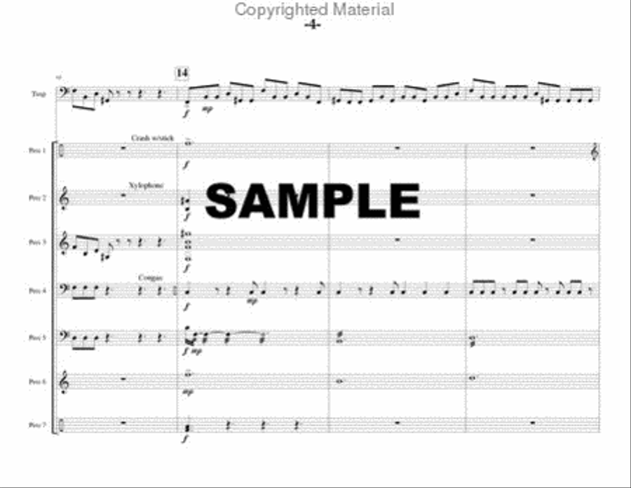 Concert Piece for Timpani & Percussion Ensemble Percussion Ensemble scores gallery preview page 5