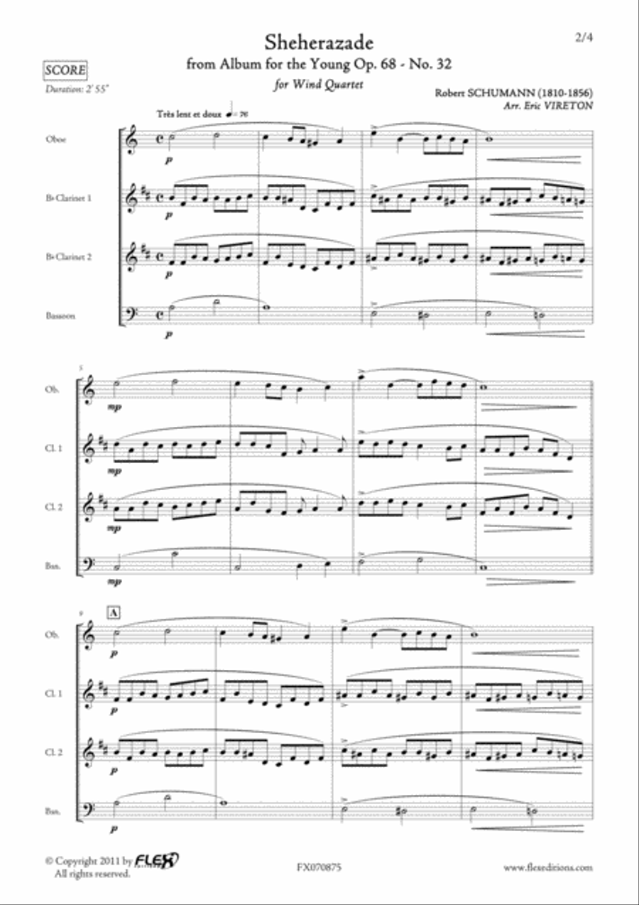 Sheherazade from Album for the Young Opus 68 No. 32 Bassoon scores gallery preview page 2