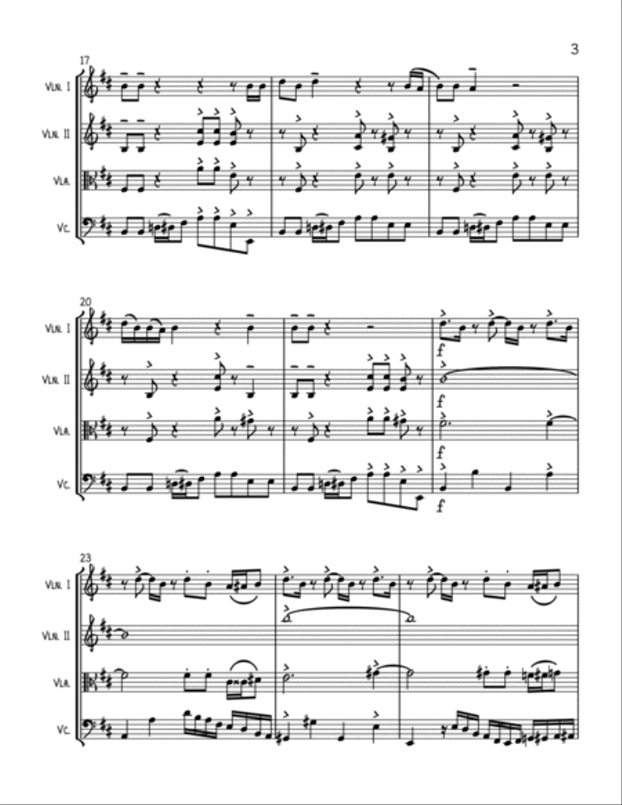 Ghostbusters String Quartet scores gallery preview page 3