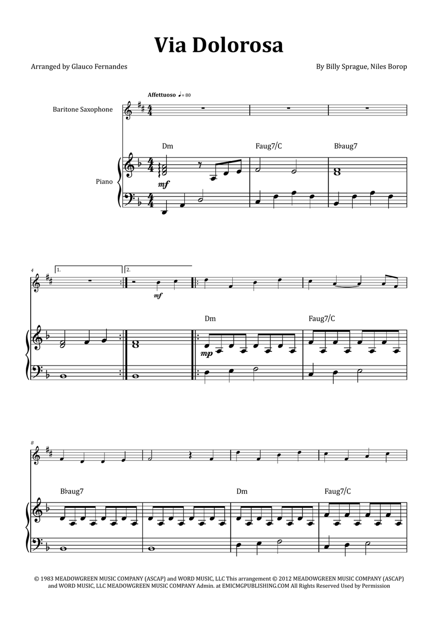 Via Dolorosa Chamber Music scores gallery preview page 1