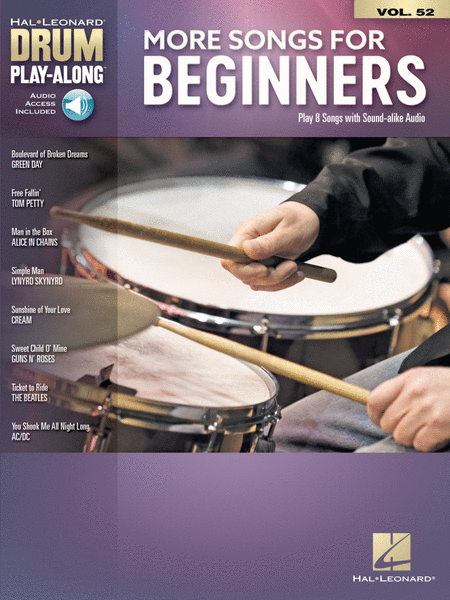More Songs for Beginners (Drum Play-Along Volume 52)