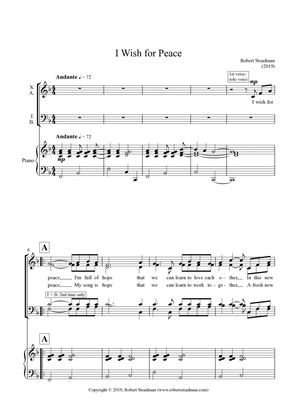 I Wish For Peace (SATB choir & piano)