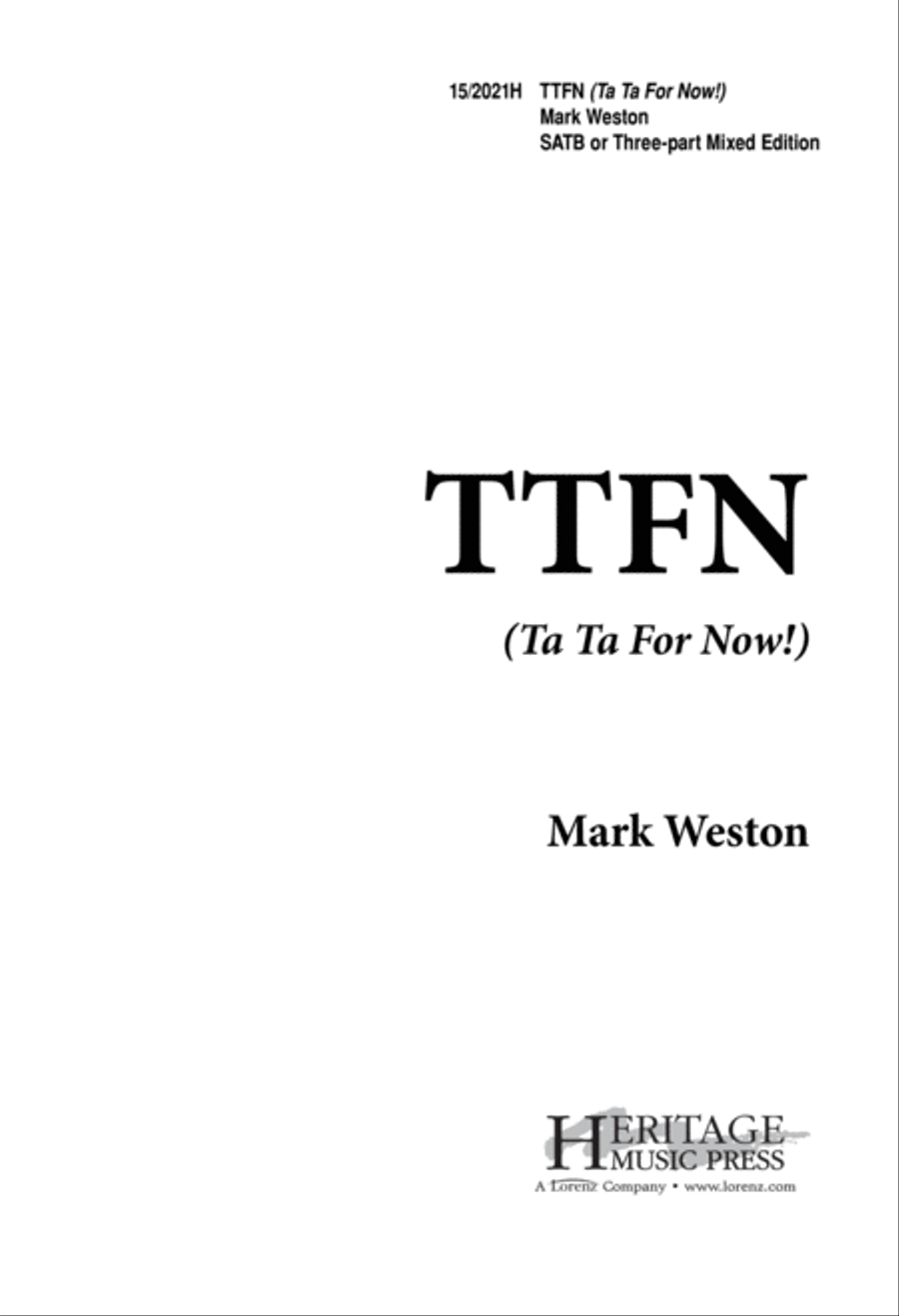 TTFN 4-Part scores gallery preview page 1