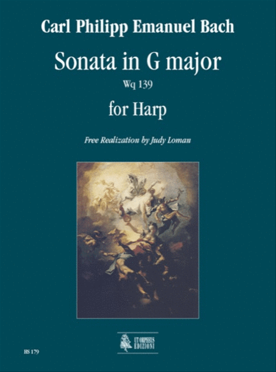 Sonata in G Major Wq 139 for Harp Harp scores gallery preview page 1