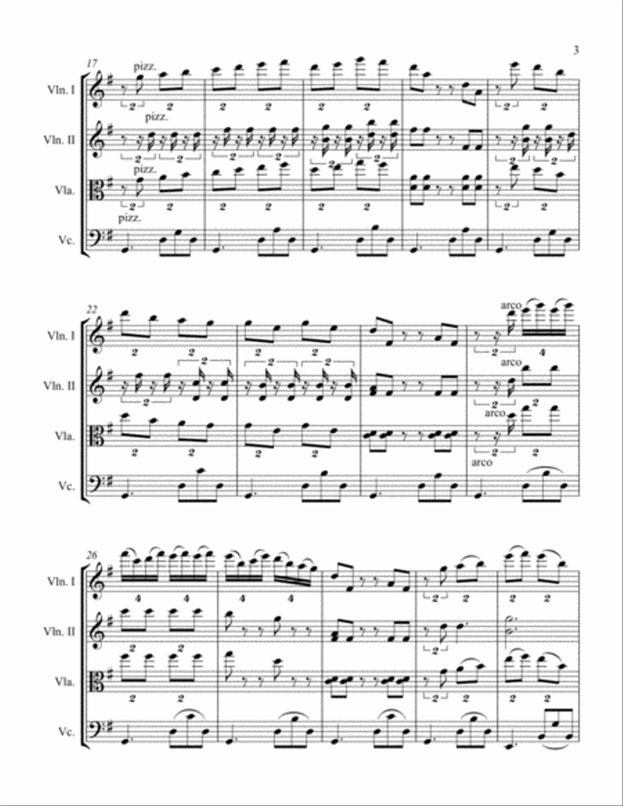 Rapsodie Cubano Rapsodie Cubano String Quartet scores gallery preview page 3
