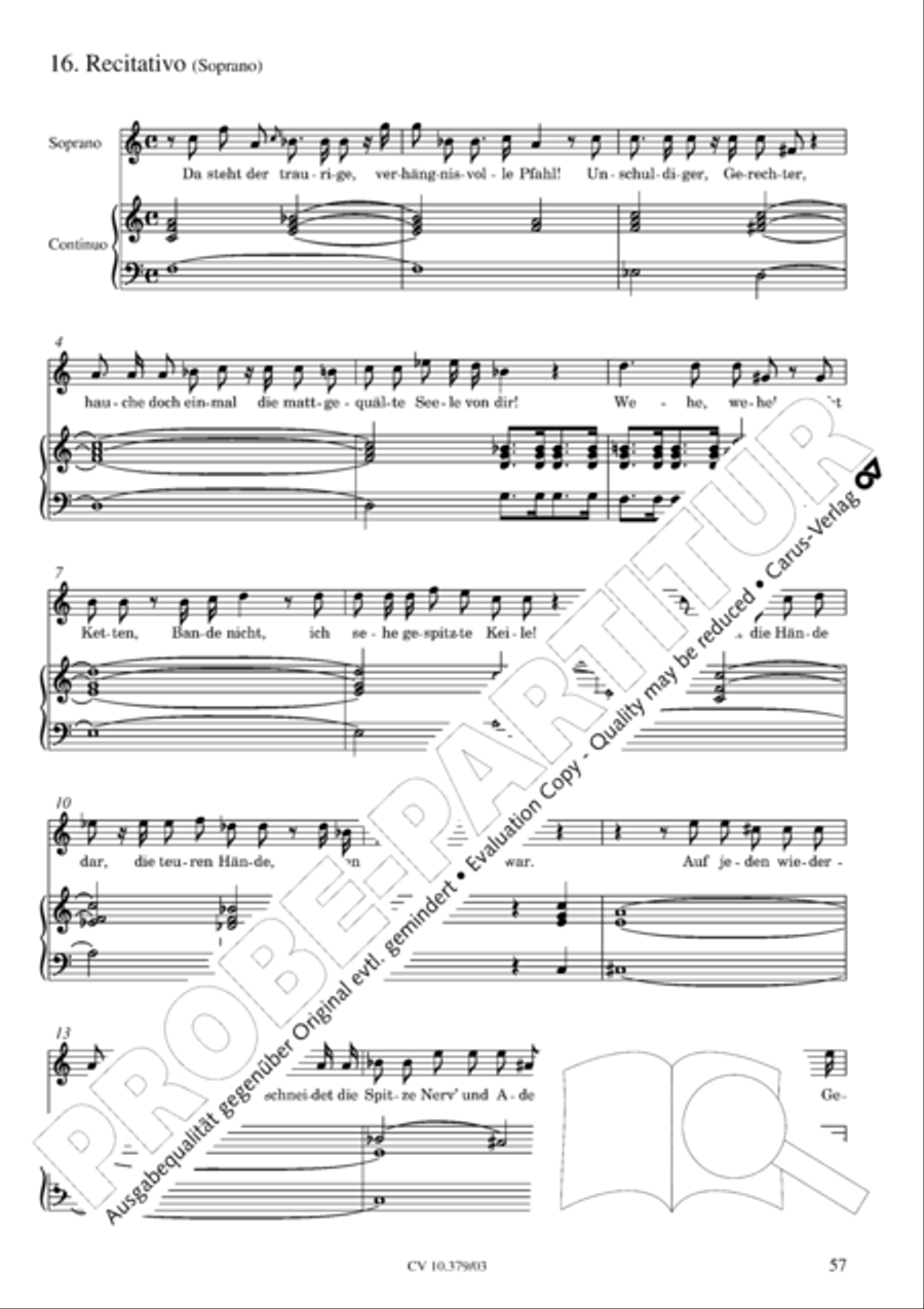 Der Tod Jesu 4-Part scores gallery preview page 58