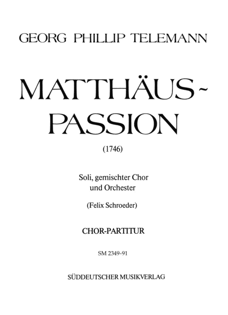 Matthaus-Passion (1746)