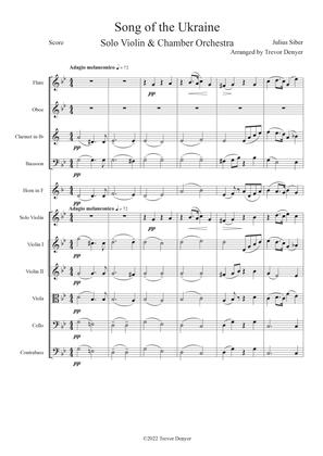 Song of the Ukraine for Violin & Orchestra