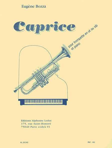 Caprice by Eugene Bozza Trumpet Solo - Sheet Music