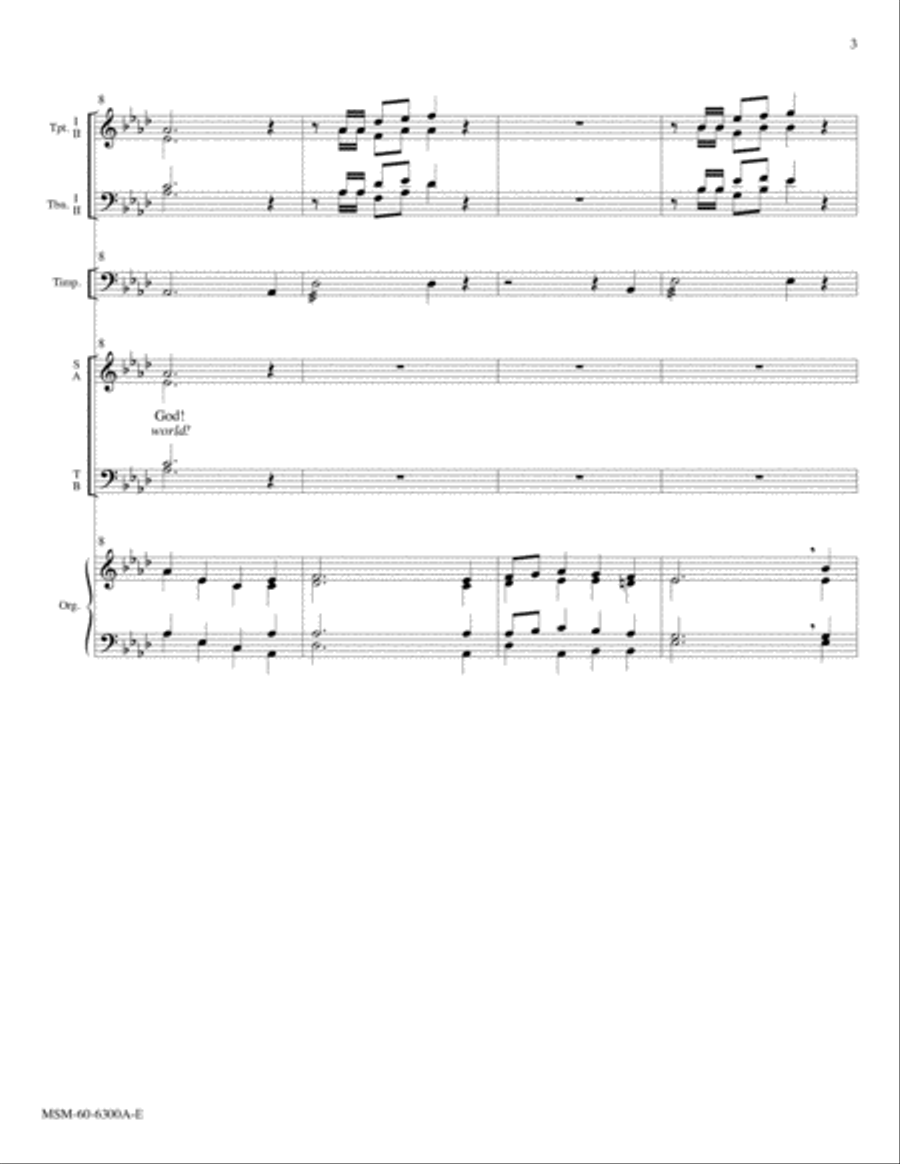 Sing Joyfully to God! Go Forth into the World! Choir scores gallery preview page 3