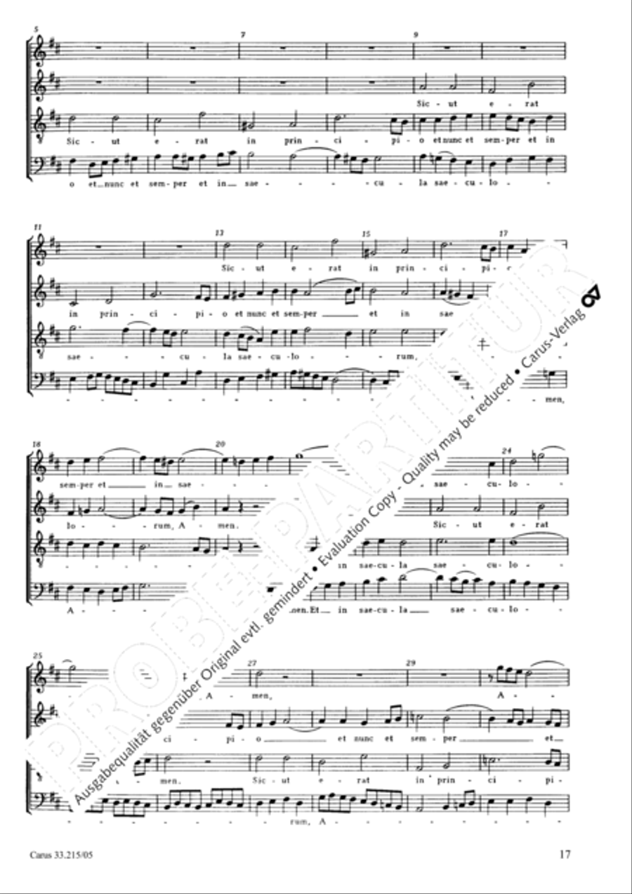 Magnificat Magnificat 4-Part scores gallery preview page 18