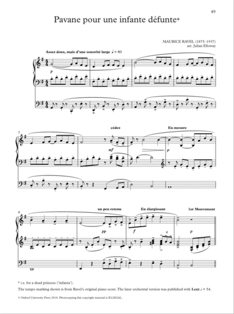 The Oxford Book of Funeral and Memorial Music for Organ Voice scores gallery preview page 5