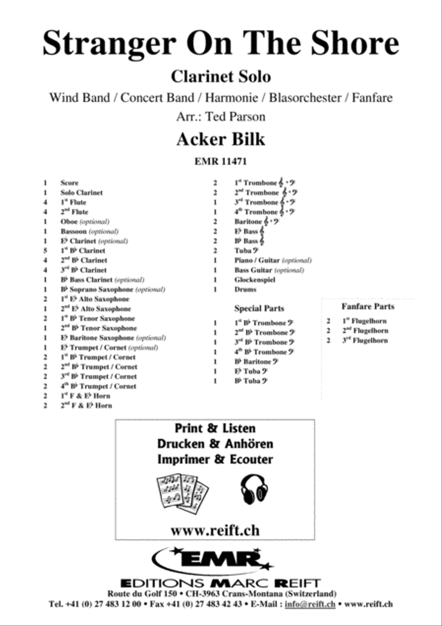 Stranger On The Shore Concert Band scores gallery preview page 2