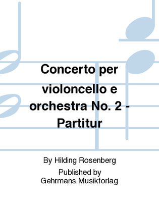 Concerto per violoncello e orchestra No. 2 - Partitur
